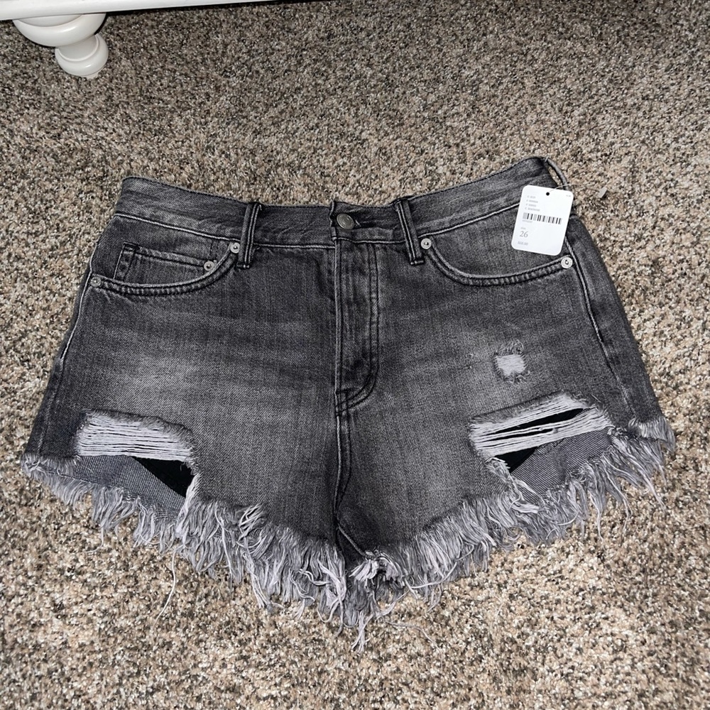 Black We The Free (Free People) denim shorts